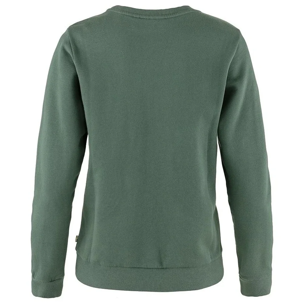 Fjällräven®‎ (Women's SMALL) Fjallraven Logo Sweater in Deep Patina Misty Green